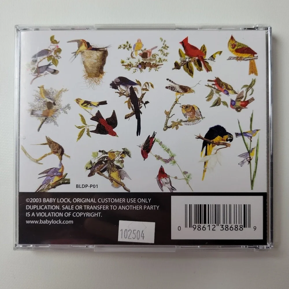 Baby Lock Scenic Birds Collection I Embroidery Disks BLDP-P01 Disks 1 & 2